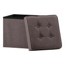 収納スツール ベンチ おしゃれ ワイド スツール 収納 北欧 収納ボックス フタ付き オットマン ボックススツール 足置き台 クッション 2個セット ブラックフ...