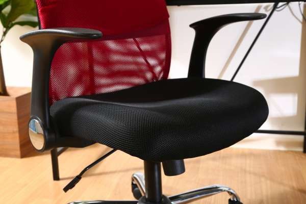 オフィスチェア メッシュ ハイバック 腰痛 肘付き おしゃれ リクライニング クッション 疲れない コンパクト 安い デスクチェア [2]