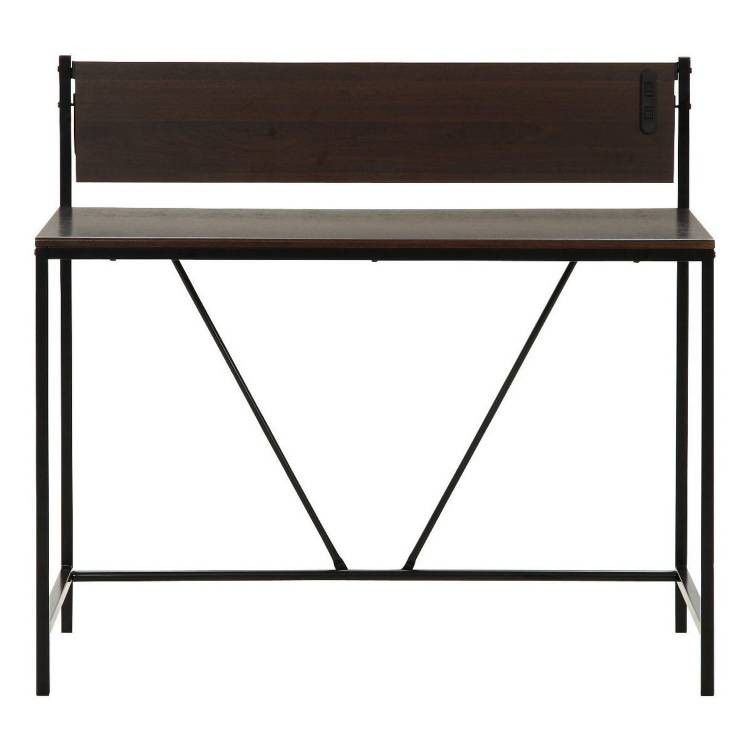 パソコンデスク スリム コンパクト 棚 折りたたみ 105 デスク 子供 ハイタイプ PCデスク シンプル 机 つくえ 安い パソコン リビング 北欧 おしゃれ [2]