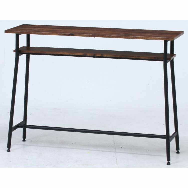 カウンターテーブル スリム おしゃれ 120 ハイテーブル 木製 安い 新生活 単品 ダイニングテーブル 脚 テーブル バーテーブル カウンター ダイニング ブ...