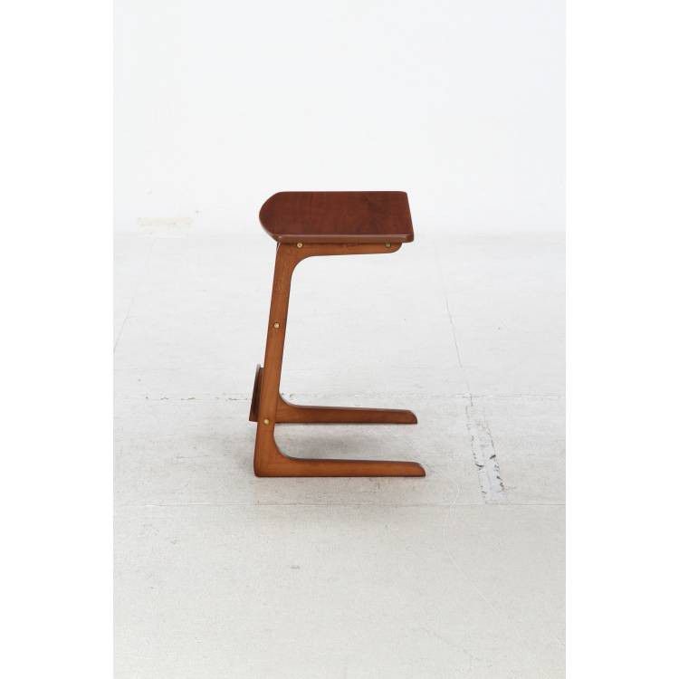 サイドテーブル スリム おしゃれ 北欧 木製 ミニ ベッド コーヒーテーブル テーブル 安い おしゃれ寝室 PC コの字 コの字型 パソコン リビング [3]