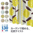 カーテン ドレープ 遮光 2級 3級 形状記憶 北欧 日本製 柄 ロング 1枚 厚手 窓 柄 模様 既製品 幅100 丈150 丈200 丈210 丈240 丈...