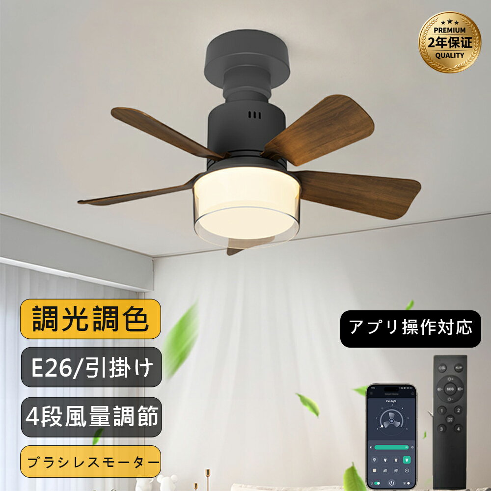 樂天商城 - シーリングファンライト リモコン付き 調光調色 風量調節 静音 薄型 照明 E26 6畳 LED電球 天井 シーリングライト ファン DCモーター 空気循環 扇風機 LEDシーリングライト シーリングファン ファン付 おしゃれ リビング 軽量 小型 静か 調光調色