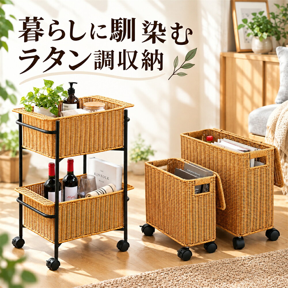 楽天市場】ラタン調 収納ボックス（日用品雑貨・文房具・手芸）の通販