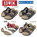 エドウィン EDWIN サンダル 1001 1005 メンズ コンフォートサンダル フットベットサンダル ビルケン風 コルクサンダル カジュアル 履きやすい お...