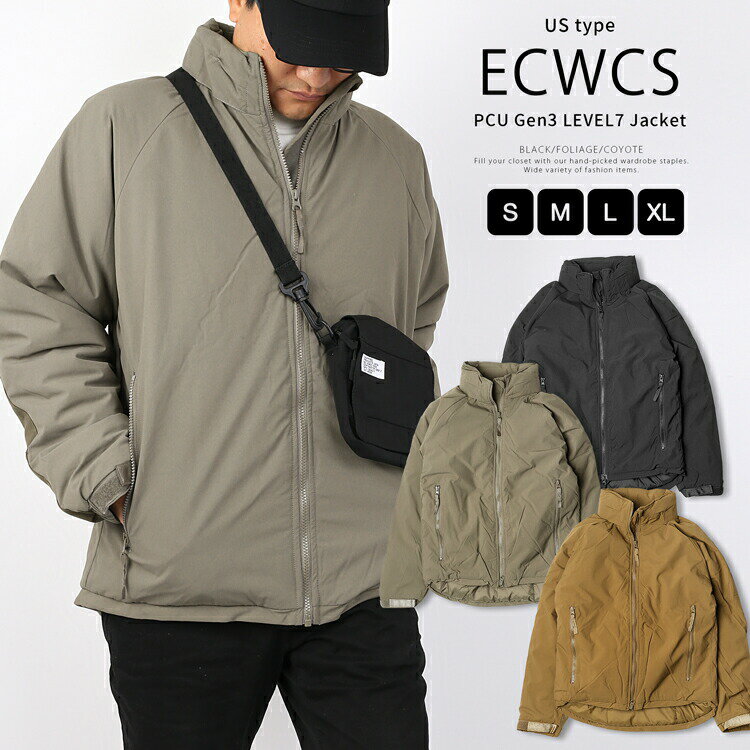 LEVEL7 ジャケット ECWCS【送料無料】 USタイプ（米軍レプリカ） PCU GEN3 米軍 Gen III メンズ アウター レベル7 gen3 ミリタリー レイヤリングシステム ミリタリージャケット ナイロンジャケット 中綿ジャケット 冬 ジェネレーション3 軍もの 軍物 中綿 ジャンパー jacket