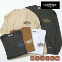 CAMPFREE 長袖Tシャツ ロンT ロンt ロンティー メンズ レディース ワンポイント 綿100 ロングスリーブ Tシャツ 胸 プリント 入り 長袖 カットソー カジュアル 長そで ロングTシャツ アメカジ 大きいサイズ ティーシャツ ティシャツ 春 夏 秋 ろんT メール便 送料無料 10512