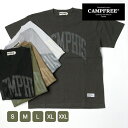 Tシャツ メンズ 半袖 CAMPFREE 同色 プ