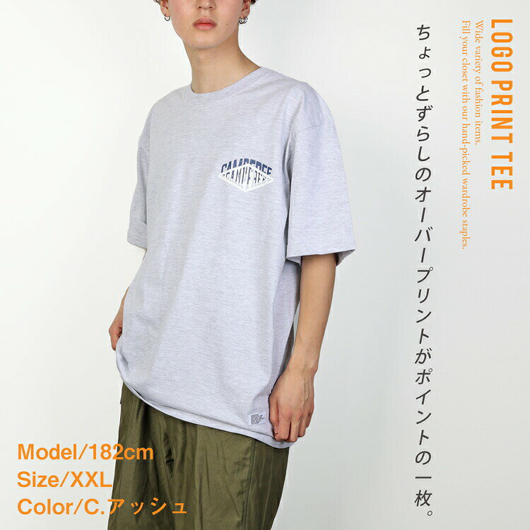 Tシャツ メンズ 半袖 CAMPFREE メール便 送料無料 プリント グラフィックTシャツ ...
