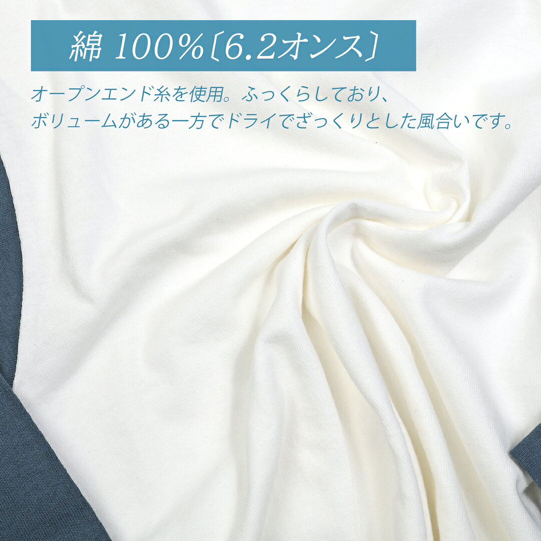 CAMPFREE 7分袖 メンズ tシャツ オープンエンド 3/4スリーブ ベースボールTシャツ 袖プリント 7分 クルーネック トップス 7分袖Tシャツ おしゃれ プリントTシャツ 半袖 レディース ユニセックス 半そで 綿100% コットンtシャツ 大きいサイズ ロゴt メール便 送料無料 10735 elpresidente-10007601 MHAstyle エムエイチエースタイル サンプル画像2
