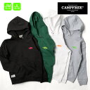 CAMPFREE 子ども用 プルオーバー パーカー 10oz バックプリント ロゴ かぶりパーカー スウェット スエット 綿 コットン 裏毛 兄弟 お揃い 親子...