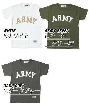 CAMPFREE キャンプフリー プリント Tシャツ 男の子 半袖 子供 キッズ ジュニア 兄弟 お揃い おそろい ペアルック army ペア 綿100% 子供服 ベビー ホワイト ネイビー グレー チャコール 90cm 100cm 110cm 120cm 130cm 140cm 150cm XS 夏【メール便 送料無料】