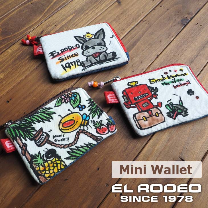 樂天商城 - 送料無料 キャラ ミニ財布(ハチ/ロボット/フレブル) ウォレット 雑貨 カードケース 可愛い イラスト カラフル ポップ