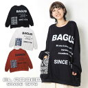 送料無料 EL BAGUS(エルバグース)ジャガードBIGポッケトレーナー レディース トップス 長袖 スウェット ゆったり 大きい ビッグ オーバーサイズ 体...