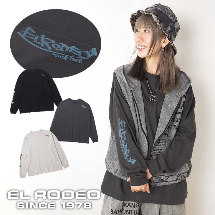 送料無料 袖ロゴ プリントロンT(海) レディース トップス 長袖 Tシャツ ゆったり メンズ ユニセックス スポーティ カジュアル アウトドア