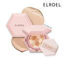 ELROEL エルロエル ブレンディング コンパクト ビッグ クッションファンデーション [ピンク] 25g SPF 50+/PA+++　BLENDING COMPACT BIG CUSHION PINK　韓国コスメ 化粧下地 ボリューム カバー BBクリーム ツヤ コンシーラー 韓国メイク