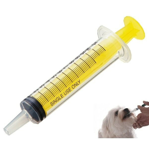 犬猫用シリンジ(イエロー)/10ml/Sサイズ【シリンジ 注射器 ペット 動物 動物用 犬 猫 犬猫 ...