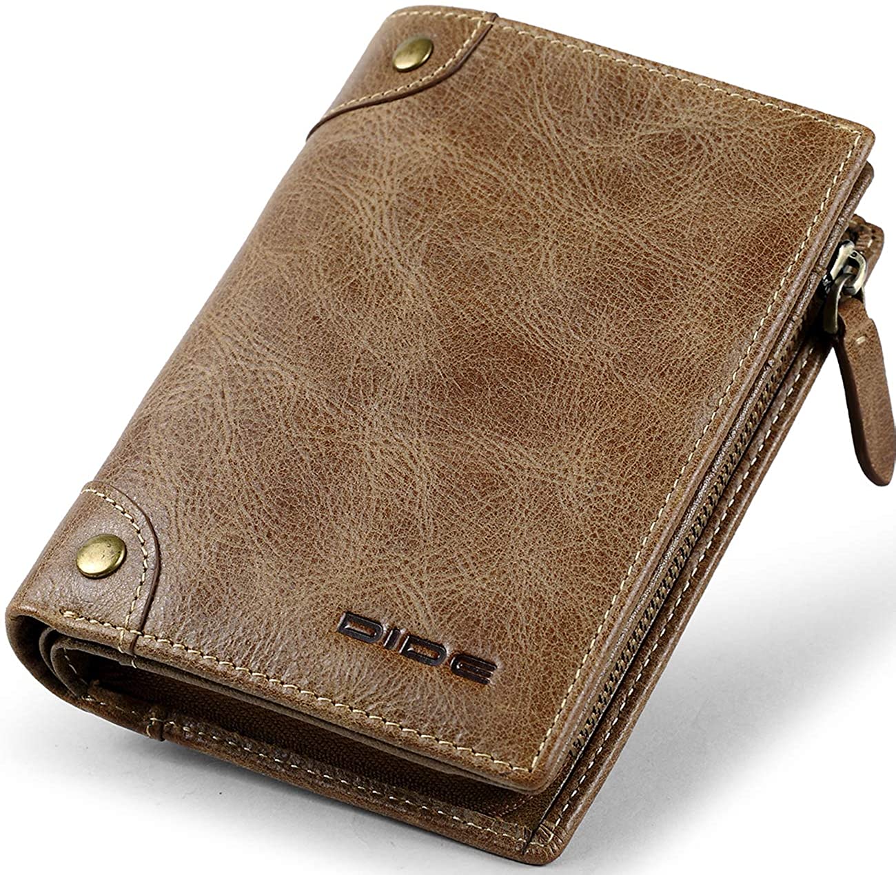DiDe/カーキー【財布 長財布 二つ折り ロングウォレット ウォレット メンズ 二つ折り 本革 レザー 本皮 牛革 L字型ファスナー 小銭入れ 父の日 プレゼント】