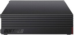 BUFFALO 外付けハードディスク【ハードディスク HD 8TB HD-AD8U3 テレビ録画 PC PS4 4K対応 静音 コンパクト 日本製 故障予測】