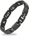 Eppinn メンズ ブレスレット 腕輪 ブラック 黒 プレゼント