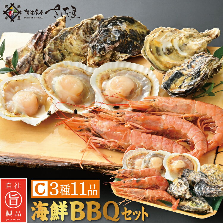 海鮮バーベキューセット BBQ C 3種11品 2～3人前 父の日