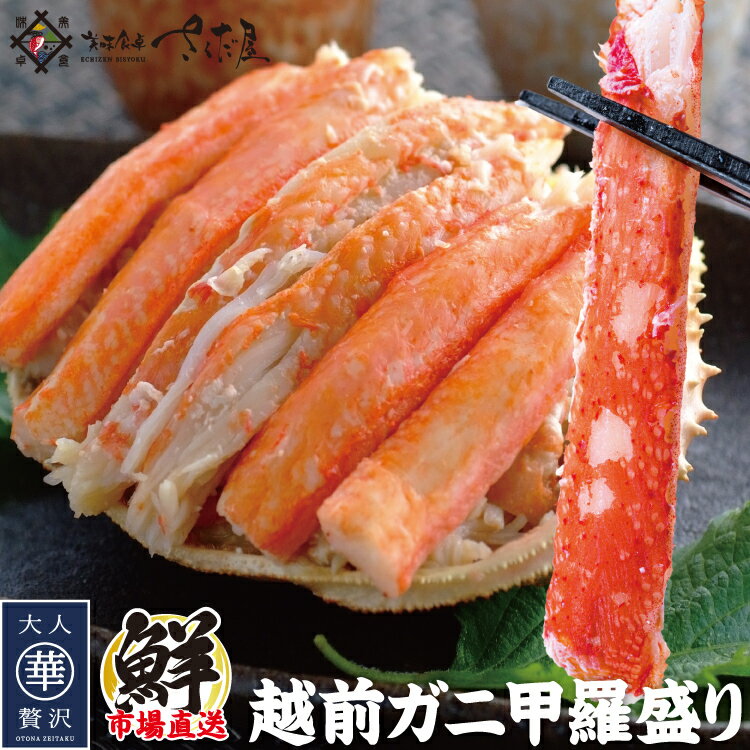 越前がに ズワイガニ 甲羅盛り【冷凍便】 美味しい贈物