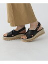 【SALE/20%OFF】厚底ジュートクロスサンダル / 499335 Elura エルーラ シューズ・靴 サンダル ブラック ブラウン【RBA_E】【送料無料...
