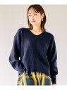 <WEB限定>袖ボリュームふんわりニット/150034 Elura エルーラ トップス ニット グレー ホワイト オレンジ ネイビー【送料無料】[Rakuten...