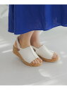 【SALE/40%OFF】ふかふかFITウェッジソールサンダル 大きいサイズ ゆったり/126049 Elura エルーラ シューズ・靴 サンダル ベージュ ホ...