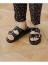 【SALE/40%OFF】ふかふかFIT厚底フラットサンダル 大きいサイズ ゆったり/109288 Elura エルーラ シューズ・靴 サンダル ブラック【RB...