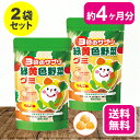 【27日9:59までP最大32倍】【送料無料】【2袋セット】 3時のサプリ 緑黄色野菜グミ 191g【日本製】 野菜 グミ こども…