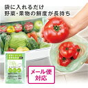 【9日20時〜ポイント最大32倍】【単品/2個セット/6個セット 送料無料】 野菜いきいき鮮度保持袋(80枚入) 野菜 果物 傷みやすい 鮮度 長持ち 天然成分...