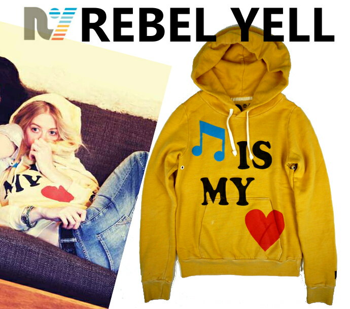 [REBEL YELL/レベル イェル]MUSIC IS IN MY HEART PULLOVER HOODIE