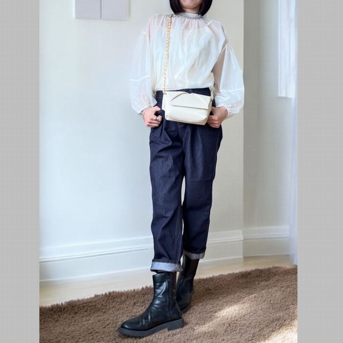 Rakuten - 【SALE】テーパードシルエットdenimパンツ