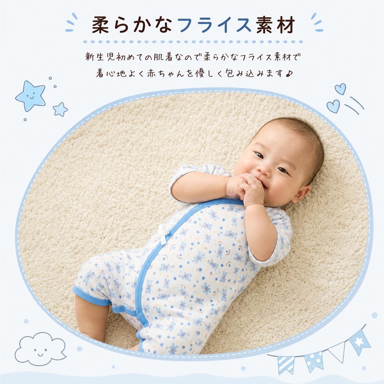 新生児肌着 6枚組 新生児肌着セット 新生児コンビ肌着 肌着 出産準備 コンビ肌着 ベビー肌着 綿100% 春 夏 秋 冬 ベビー肌着 フライス素材 赤ちゃん肌着 赤ちゃん服 新生児服 出産祝い 通期 ギフト