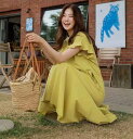 ワンピース 膝下 ミモレ ミモレ丈 ロング ロング丈 袖あり 半袖 フレアスリーブ Uネック ラウンドネック フレア かわいい 大人可愛い きれいめ シンプル カジュアル 大人 おしゃれ お洒落 大人可愛い 大人女子 こなれ感 美容師 メイクアップアーティスト ネイリスト