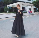 ワンピース マキシ マキシ丈 袖あり 長袖 スリットネック フレア かわいい 大人可愛い きれいめ 大人 おしゃれ お洒落 大人可愛い 大人女子 こなれ感 抜け感 ティアードスカート 軽やか