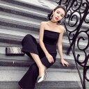 パンツ オールインワン サロペット ロング ロング丈 袖なし タイト 細身 ストレート きれいめ 大人 おしゃれ お洒落 かっこいい 大人可愛い 大人女子 こなれ感 クール モード系 セクシー エレガント モダン 主役級 存在感 美容師 メイクアップアーティスト ネイリスト