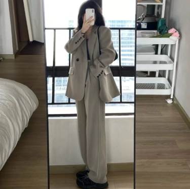 Rakuten - トップス パンツ アウター スーツ 長袖 襟付き ストレート お得 大人可愛い シンプル 上品 おしゃれ かっこいい ラブリー キュート 主役級 存在感 とろみ感 無地 オールシーズン 成人式 入学式 入園式 卒業式 卒園式 謝恩会 二次会 10代 20代 30代 レディース OL 通勤 学生