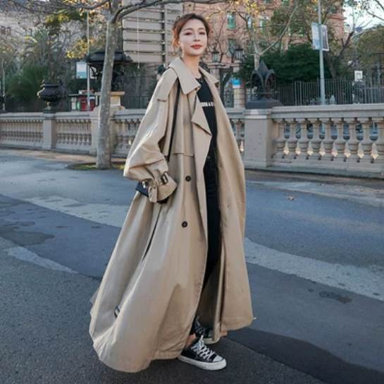 Coat - コート 上着 トレンチコート 膝下 ロング丈 長袖 ベルト 前開き ボタン 大人可愛い きれいめ シンプル 大人 上品 おしゃれ 大人女子 こなれ感 無地 レディース ビジネス OL 通勤 学生 通学 デート お出かけ ショッピング 普段使い ファッション コーデ