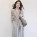 ワンピース ロングスカート ロング丈 ロングワンピース 袖あり 半袖 Vネック Aライン ハイウエスト かわいい 大人可愛い きれいめ シンプル カジュアル 大人 上品 おしゃれ 無地 夏 20代 30代 レディース デート 女子会 美容師 メイクアップアーティスト ネイリスト