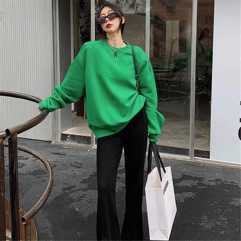 【お買物マラソン期間限定 ポイント15倍+15％OFFクーポン発行中】トップス トレーナー 袖あり 長袖 ラウンドネック レギュラー ストリート かわいい 大人可愛い きれいめ シンプル カジュアル おしゃれ お洒落 かっこいい 大人女子 こなれ感 主役