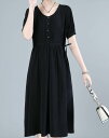 ドレス パーティドレス ロングドレス ロング ロング丈 袖あり 半袖 ラウンドネック Aライン かわいい 大人可愛い きれいめ シンプル 大人 上品 おしゃれ かっこいい 20代 30代 レディース パーティー イベント 美容師 メイクアップアーティスト ネイリスト アパレルスタッフ