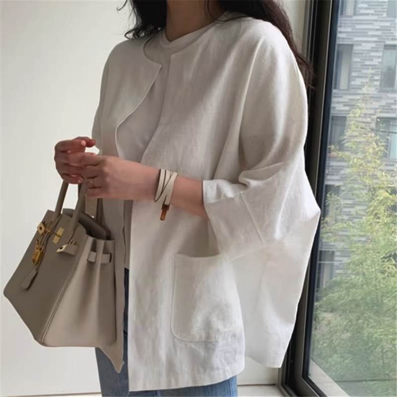 Rakuten - カーディガン ショート丈 袖あり 長袖 前開き 大人可愛い きれいめ シンプル カジュアル 大人 上品 おしゃれ とろみ感 抜け感 無地 10代 20代 30代 40代 50代 60代 オフィス OL 通勤 学生 デート お出かけ 公園デビュー 女子会 リゾート 旅行 海 ホテル レストラン