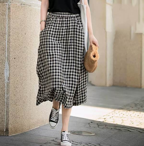 Rakuten - スカート ミモレ丈 大人可愛い きれいめ シンプル カジュアル タータンチェック 上品 おしゃれ お洒落 大人女子 こなれ感 個性的 主役級 存在感 10代 20代 30代 レディース OL デート お出かけ 女子会 休日 旅行 ショッピング 着回し 普段使い ファッション コーデ スタイル