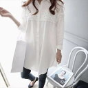 トップス シャツ ブラウス ミモレ丈 長袖 かわいい 大人可愛い きれいめ シンプル カジュアル 大人 上品 おしゃれ お洒落 大人女子 こなれ感 個性的 主役級 存在感 美容師 メイクアップアーティスト ネイリスト アパレルスタッフ 美容部員 エステティシャン コーディネーター