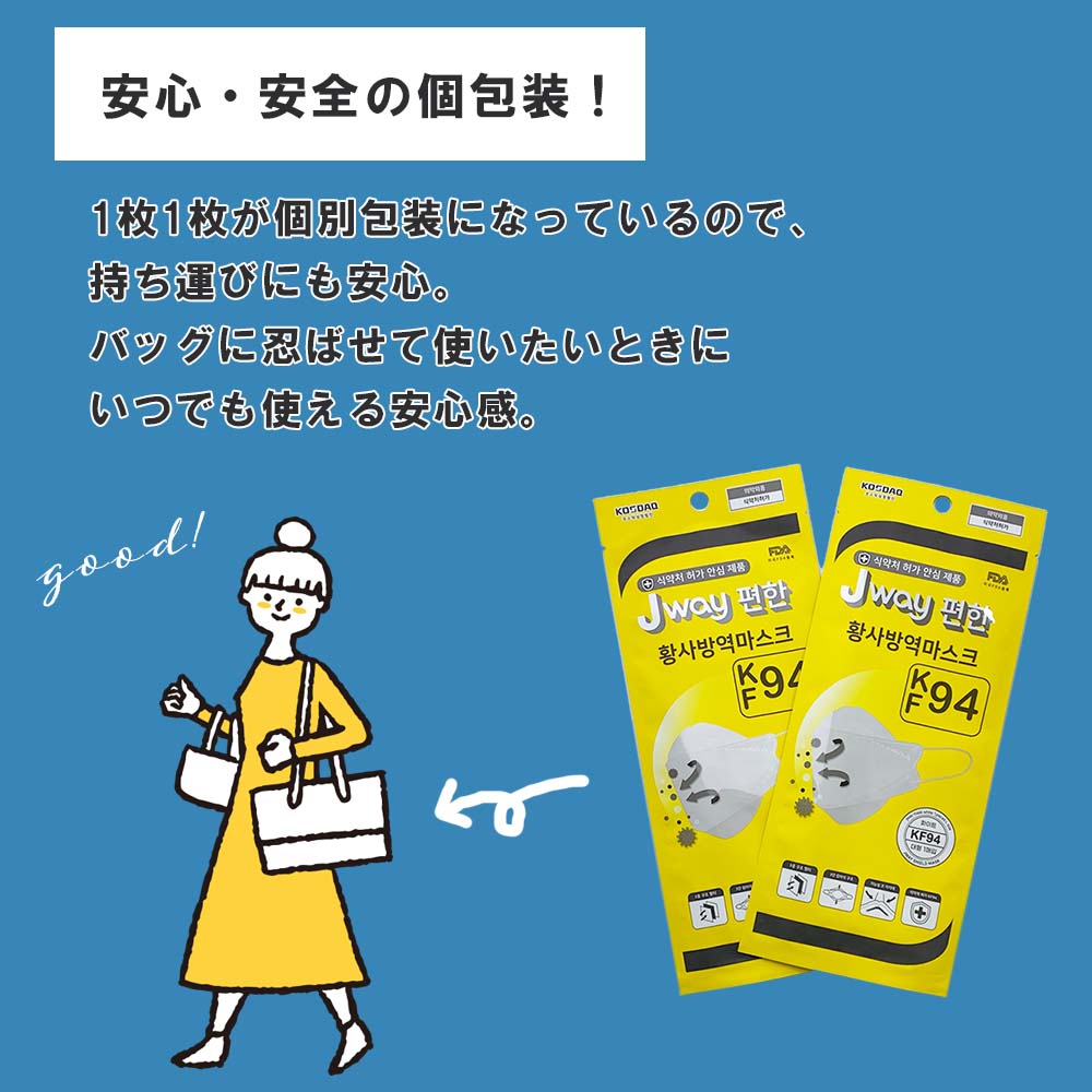 【国内配送/韓国製/正規品】JwayKF94マスク大人用100枚韓国製不織布マスク3層構造立体3DマスクKF94マスクPM2.5正規品N95同等柳葉型マスクJwayマスク【レビュー投稿後KF94マスクの6種+1セットプレゼントREV022】