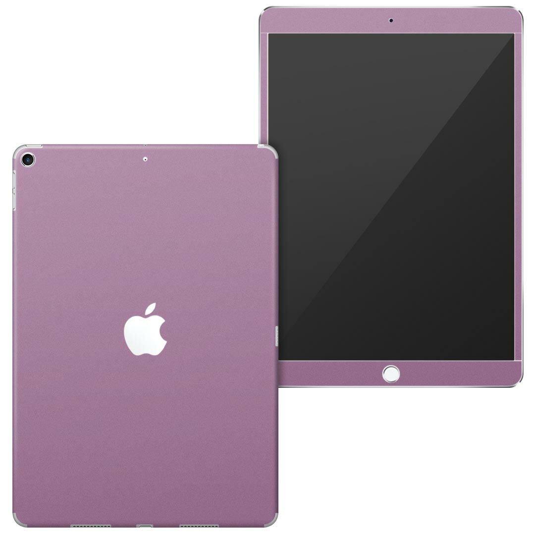 igsticker iPad Air 10.5 inch インチ 専用 apple アップル アイパッド 2019 第3世代 A2123 A2152 A2153 A2154 全面スキンシール フル 背面 液晶 タブレットケース ステッカー タブレット 保護シール 人気 008958 シンプル　無地　紫