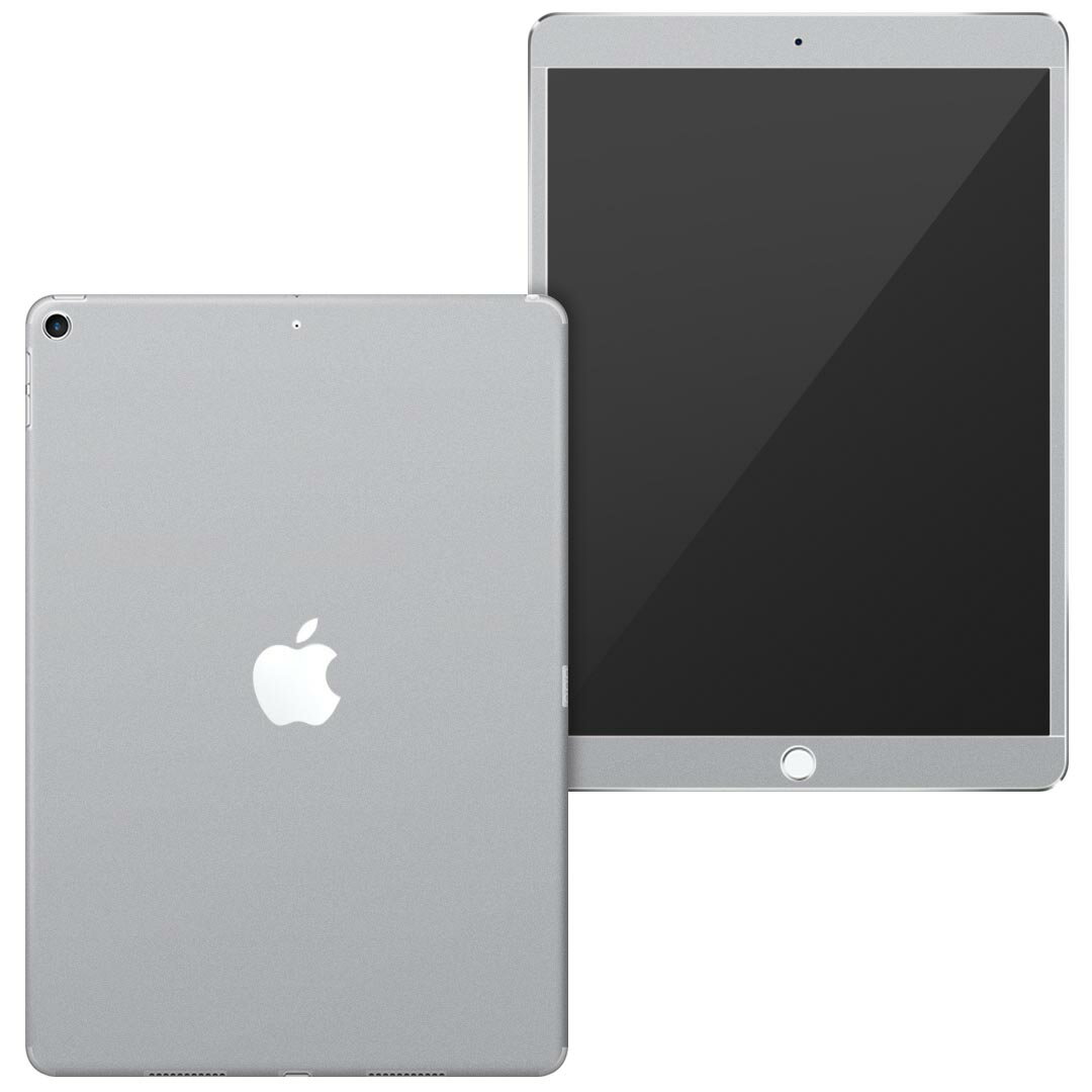 igsticker iPad Air 10.5 inch インチ 専用 apple アップル アイパッド 2019 第3世代 A2123 A2152 A2153 A2154 全面スキンシール フル 背面 液晶 タブレットケース ステッカー タブレット 保護シール 人気 008985 シンプル　無地　グレー
