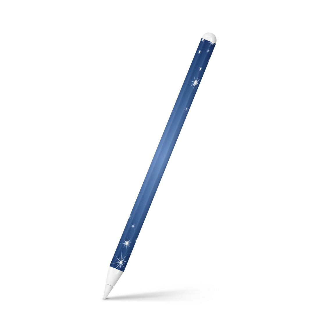 Apple Pencil 第2世代 専用スキンシール アップル アップルペンシル iPad Pro ApplePen カバー ケース フィルム ステッカー アクセサリー 保護 002212 星　青
